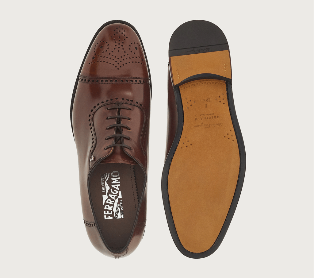 Giày Salvatore Ferragamo Oxford 'Hickory' 020762-753943 - Ảnh 3