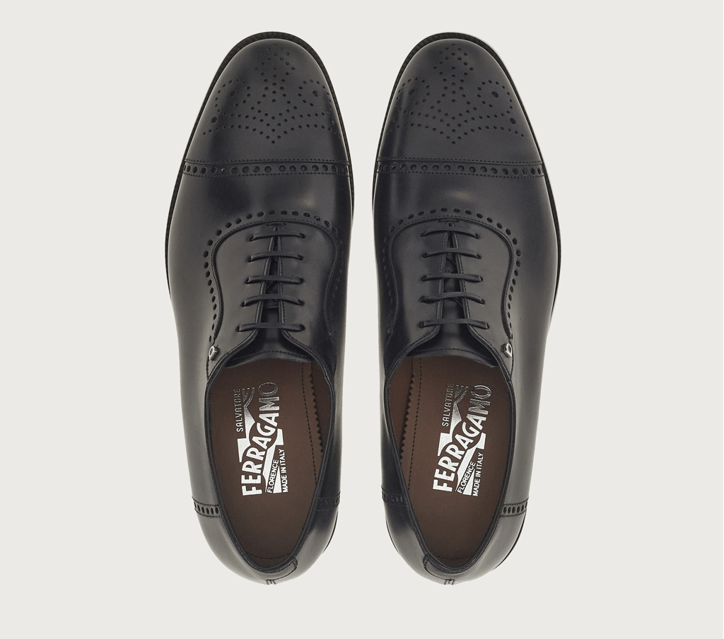 Giày Salvatore Ferragamo Oxford 'Black' 020762-756100 - Ảnh 4