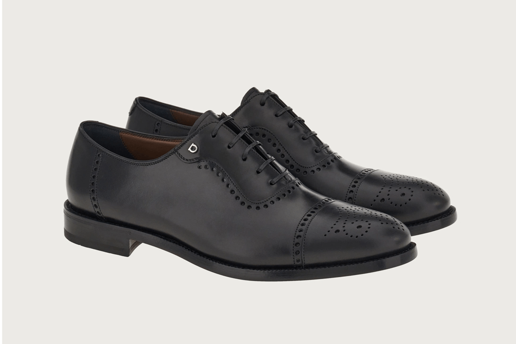 Giày Salvatore Ferragamo Oxford 'Black' 020762-756100 - Ảnh 2