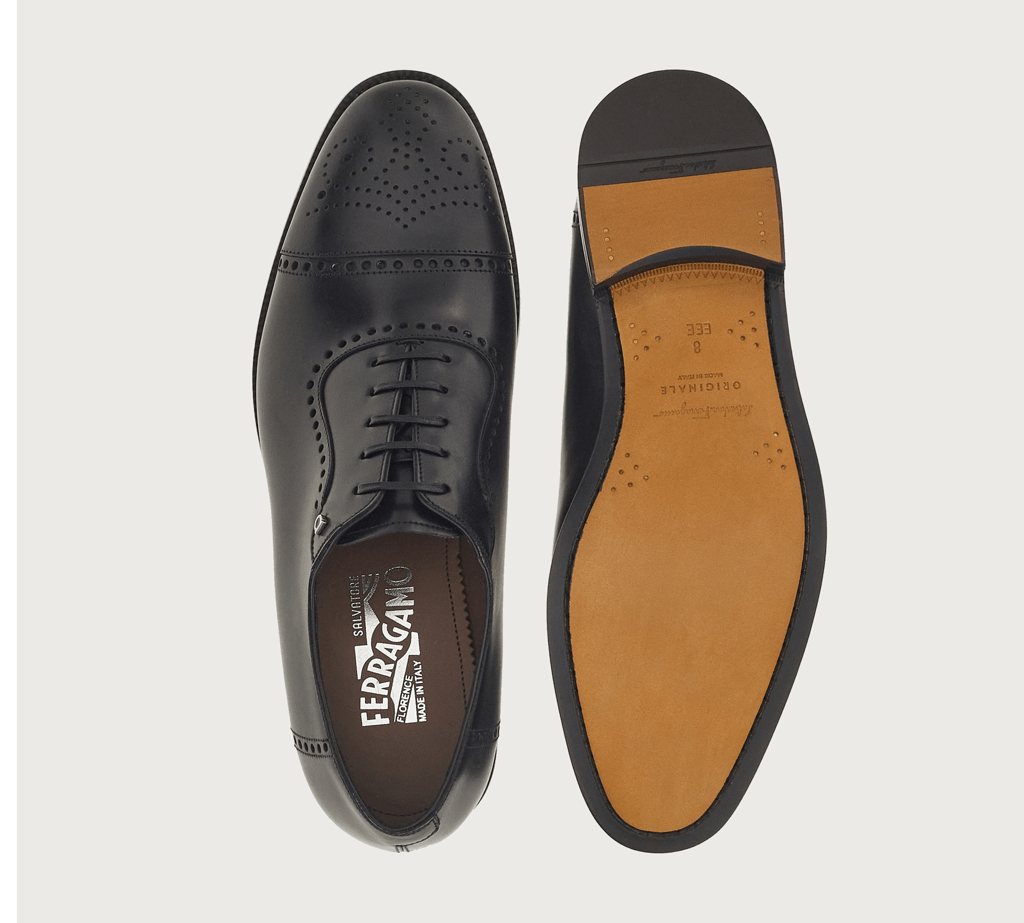 Giày Salvatore Ferragamo Oxford 'Black' 020762-756100 - Ảnh 3