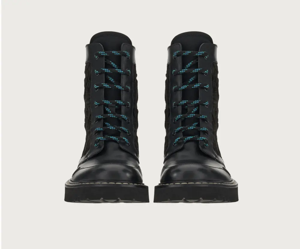 Giày Salvatore Ferragamo Combat Boot 'Black' 020929-756728 - Ảnh 4