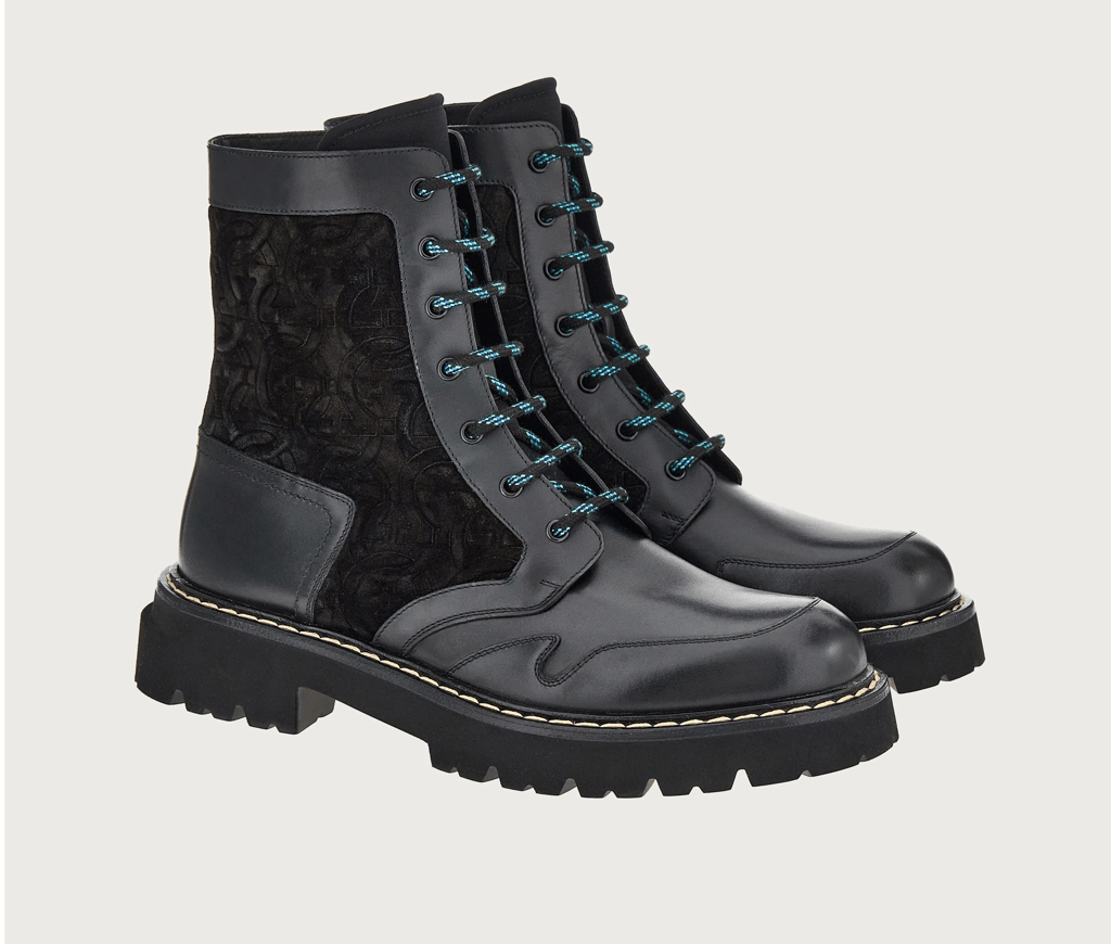 Giày Salvatore Ferragamo Combat Boot 'Black' 020929-756728 - Ảnh 2