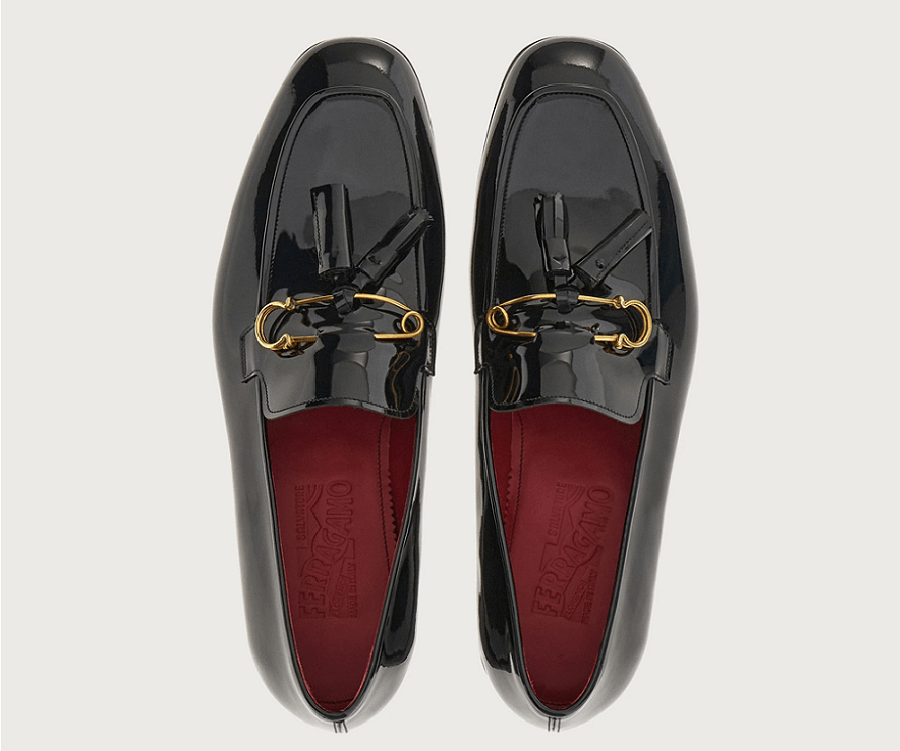Giày Salvatore Ferragamo Loafer Tassels 'Black' 021002-757634 - Ảnh 3