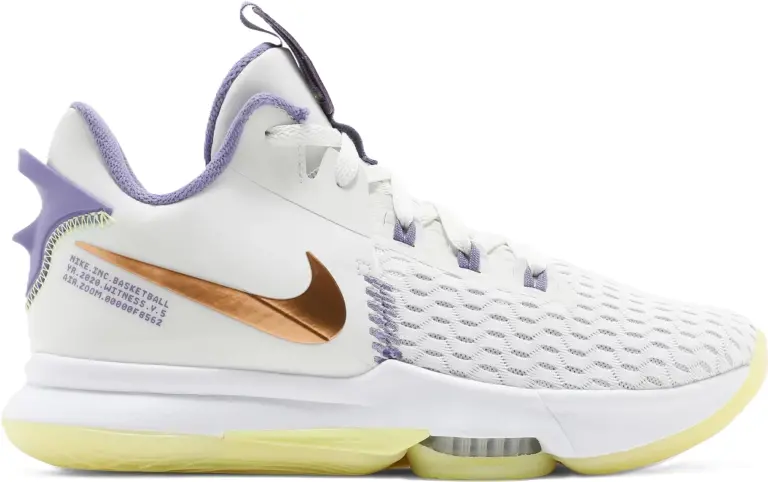 Giày Nike LeBron Witness 5 'Summit White Metallic Bronze' CQ9380-102