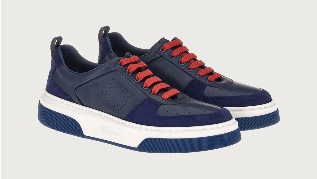 Giày Salvatore Ferragamo Sneaker 'Blue Marine' 021171-758146 - Ảnh 2