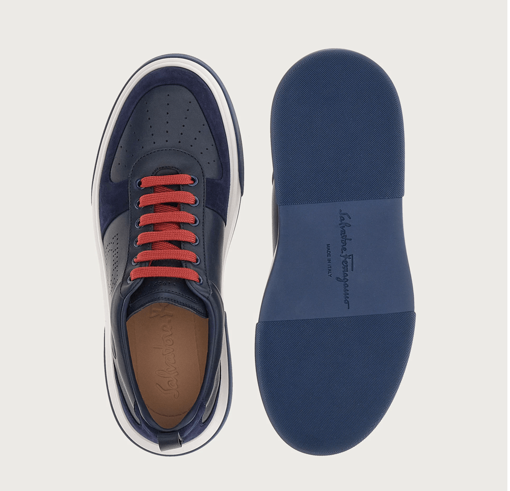 Giày Salvatore Ferragamo Sneaker 'Blue Marine' 021171-758146 - Ảnh 5