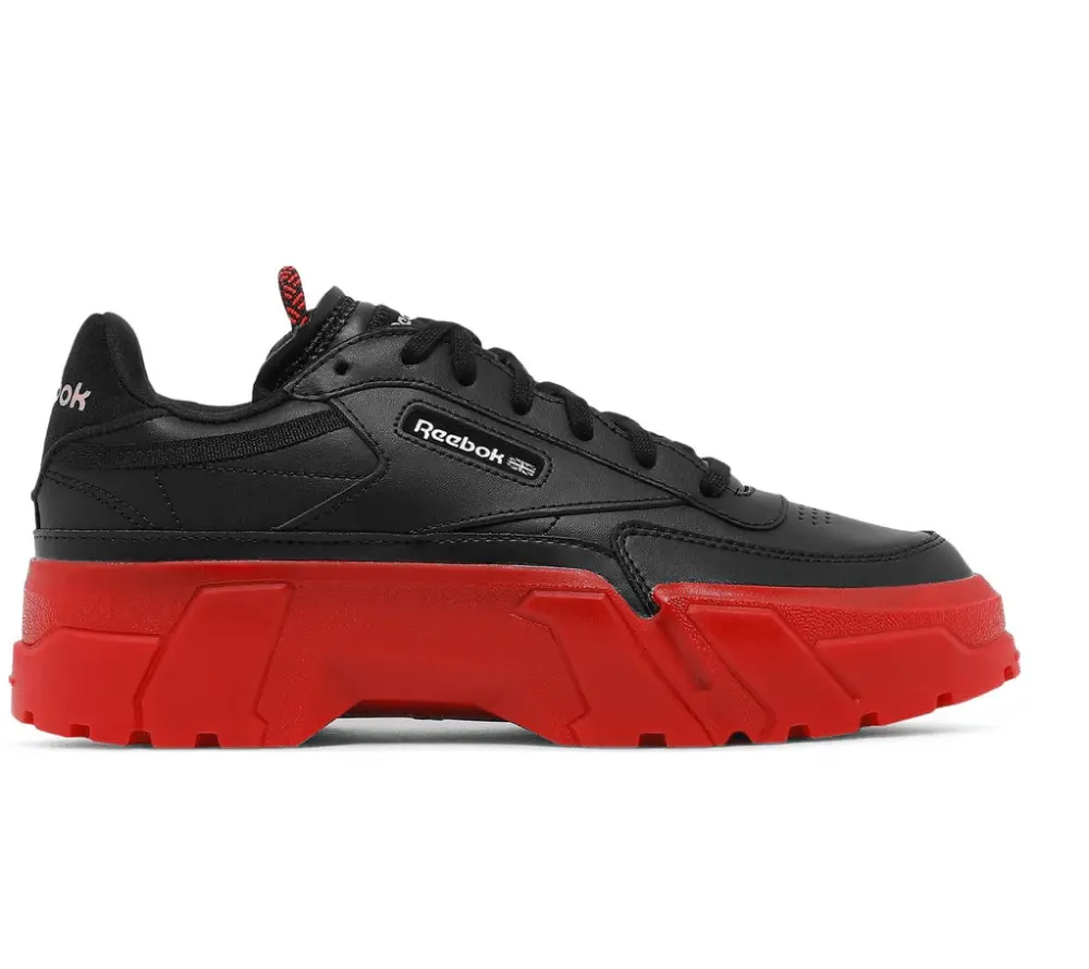 Giày Reebok Club C x Cardi B 'Black Vector Red' H05179