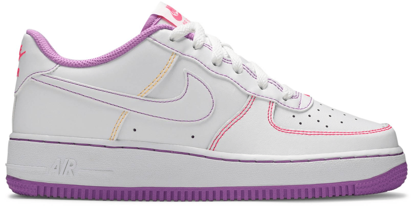 Giày Nike Air Force 1 '07 Low GS 'Contrast Stitch - Fuchsia Glow' CW1575-110