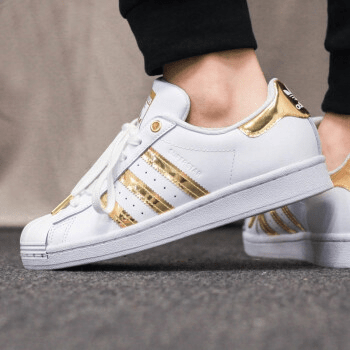 Giày Adidas Wmns Superstar Metal Toe 'White Gold Metallic' FV3330 - Ảnh 4