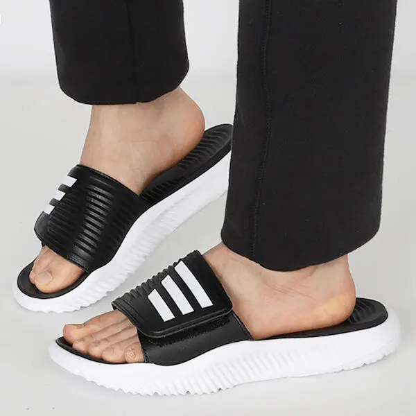 Alternative view of Dép Adidas Alphabounce 'Black White' GY9415