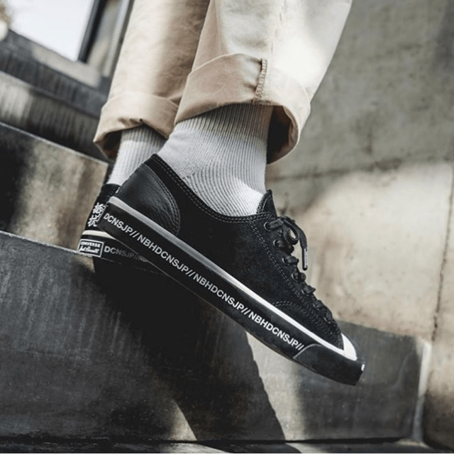 Giày Converse NEIGHBORHOOD x Jack Purcell Low 'Black' 165604C - Ảnh 5