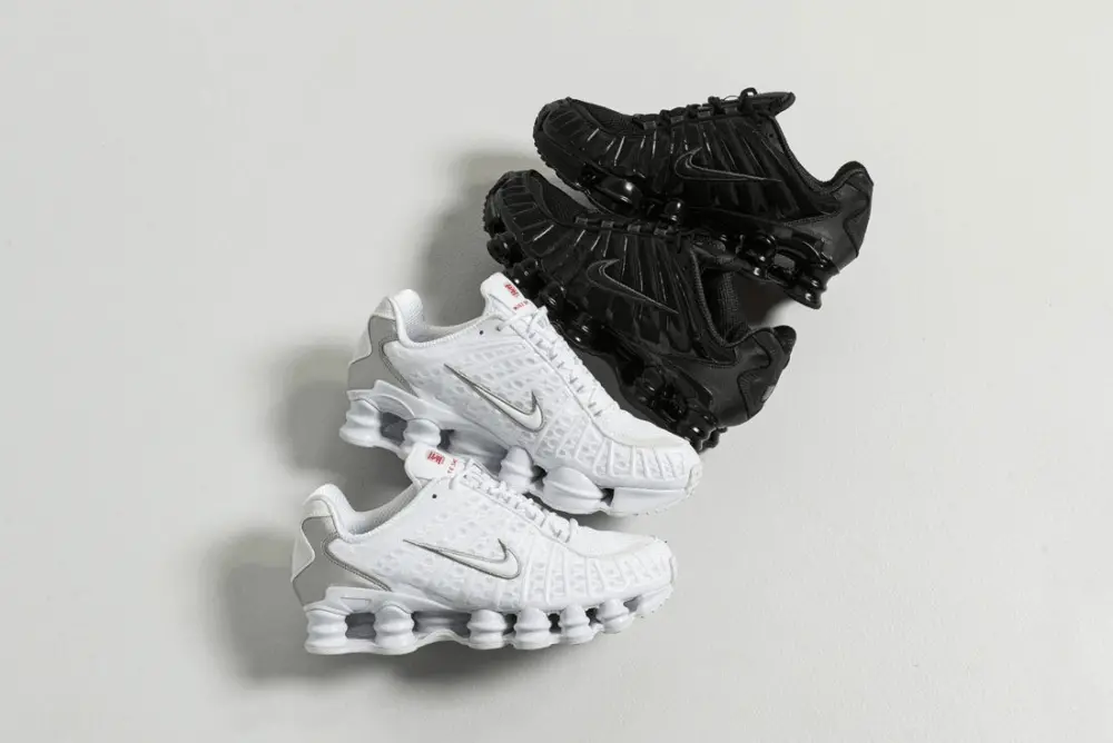 Giày Nike Wmns Shox TL 'White Silver' AR3566-100 - Ảnh 5