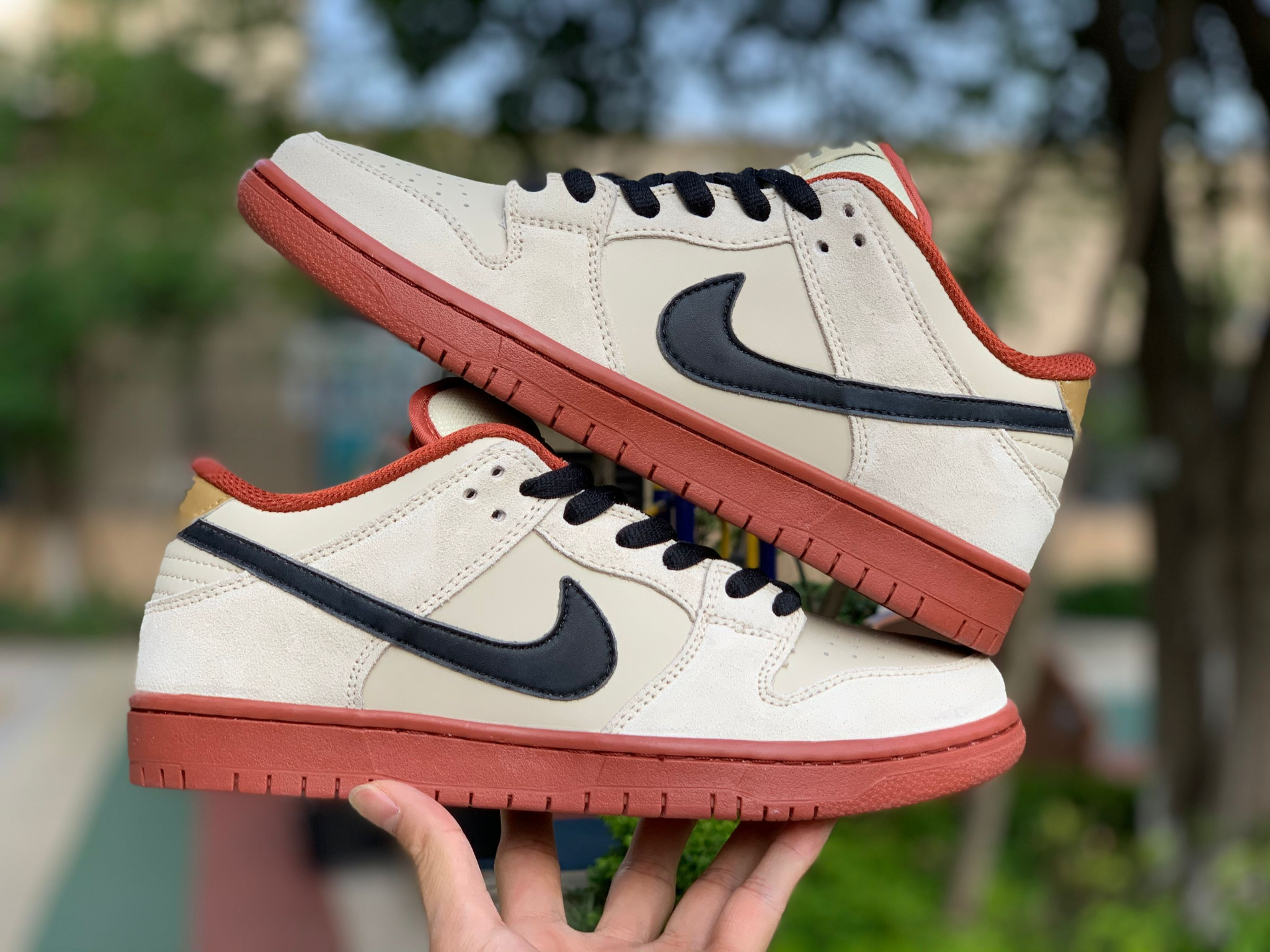 Giày Nike Dunk Low SB 'Muslin' BQ6817-100 - Ảnh 4