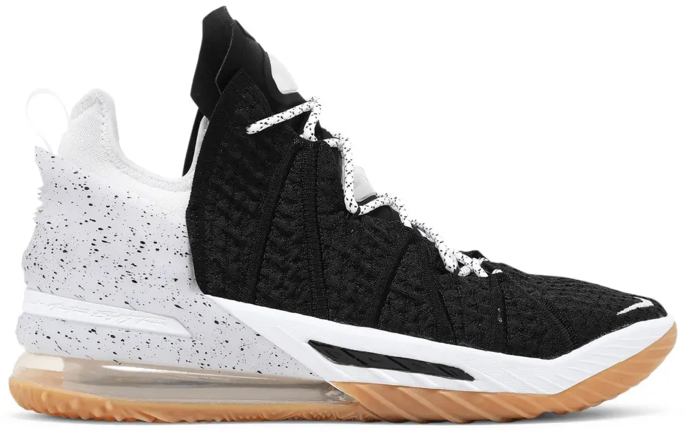 Giày Nike LeBron 18 'Black White Gum' CQ9283-007