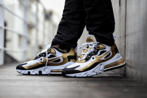 Alternative view of Giày Nike Air Max 270 React 'Metallic Gold' CW7298-100
