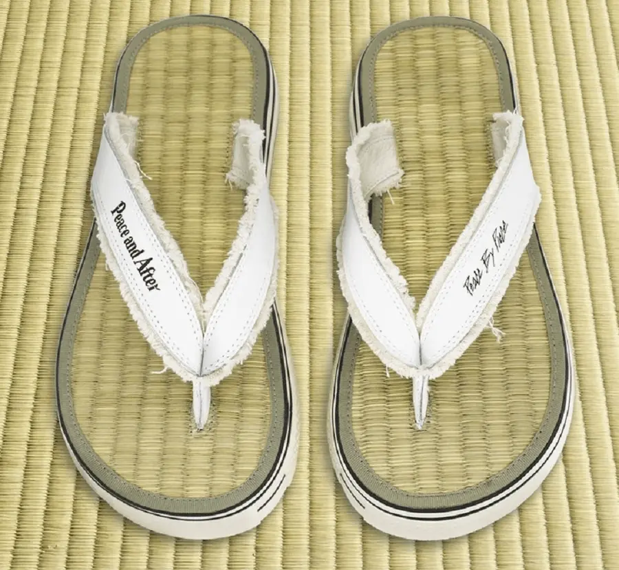 Dép xVESSEL x Peace and After SLIDES Natural - Ảnh 6