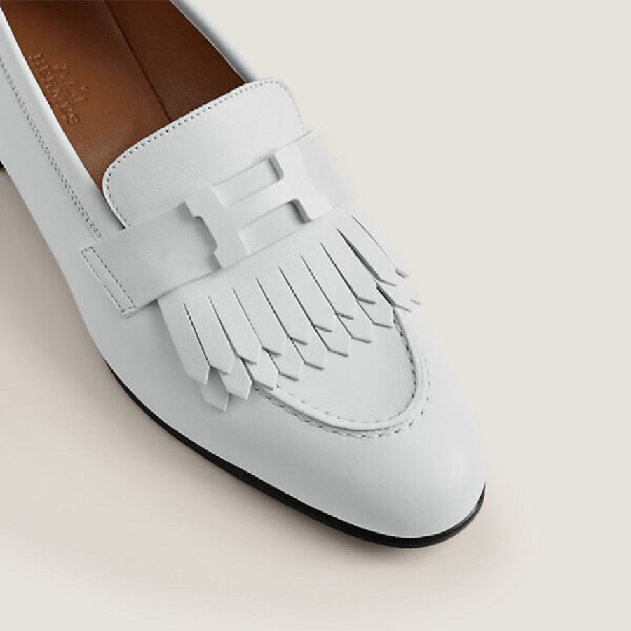 Giày Hermes Royal Loafer ‘Blanc’ H221276Z92400 - Ảnh 4