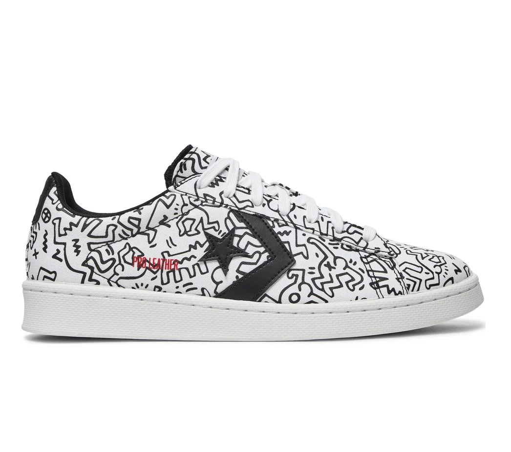 Giày Converse Pro Leather Low x Keith Haring 'Egret' 171857C