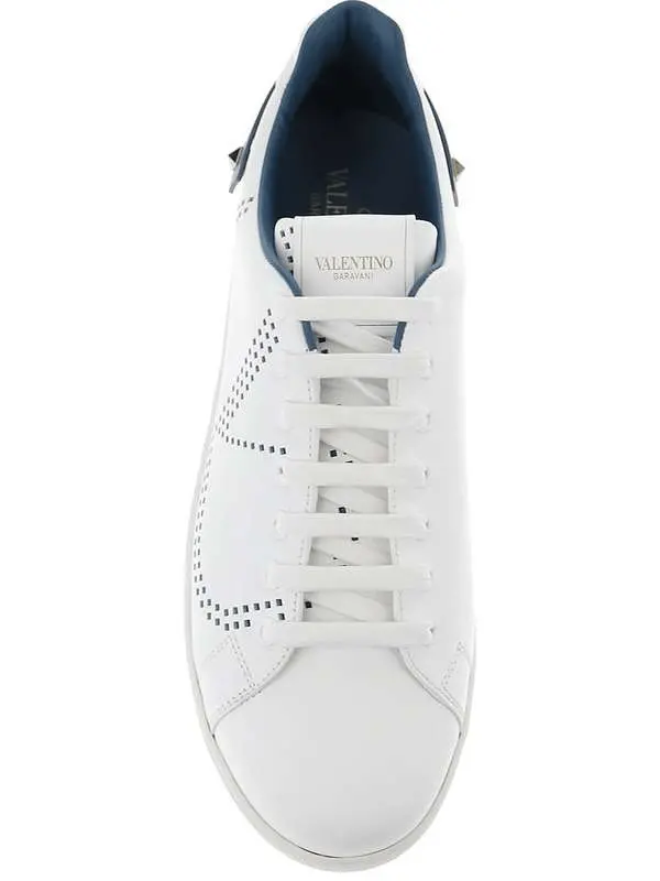 Giày Valentino Garavani Backnet Leather Sneakers TY0S0C04DYH31E - Ảnh 3