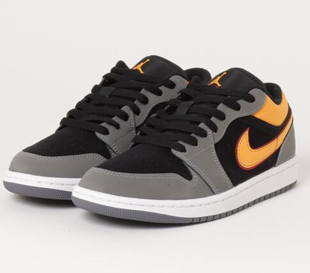 Giày Nike Air Jordan 1 Low Black Grey Orange FN7308-008 - Ảnh 4