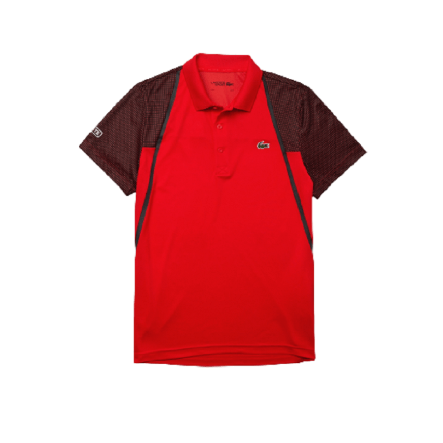 Áo Lacoste Polo SPORT Mesh Sleeved Tennis Red GCR DH4776-51-GCR