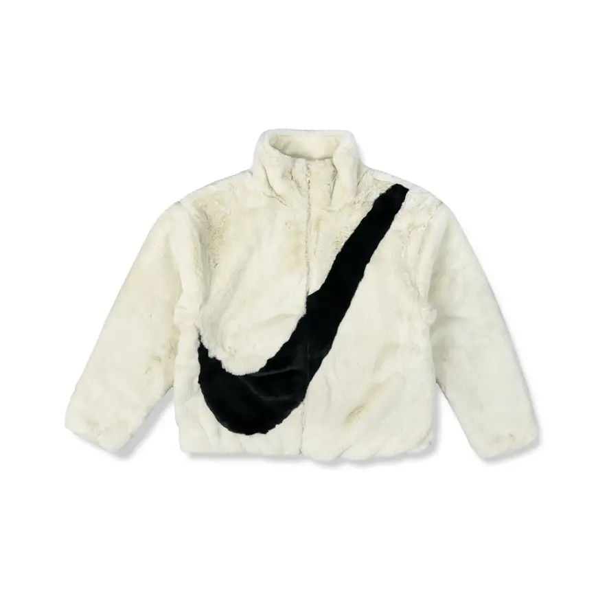 Áo Nike Sportswear Faux Fur Jacket White CU6559-238