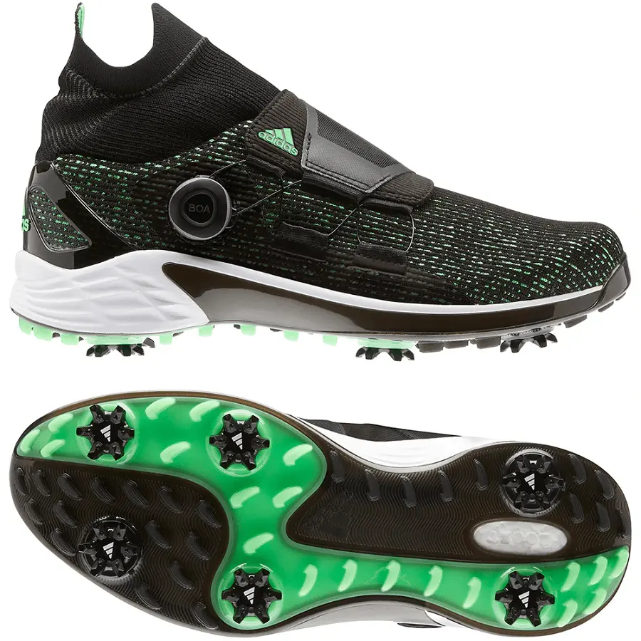 Alternative view of Giày Golf Adidas ZG21 Motion Primegreen BOA Mid 'Black Screaming Green' H68592