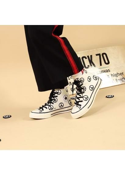 Giày Converse Chuck 70 High 'Unleash Peace Egret Black' 167912C - Ảnh 5