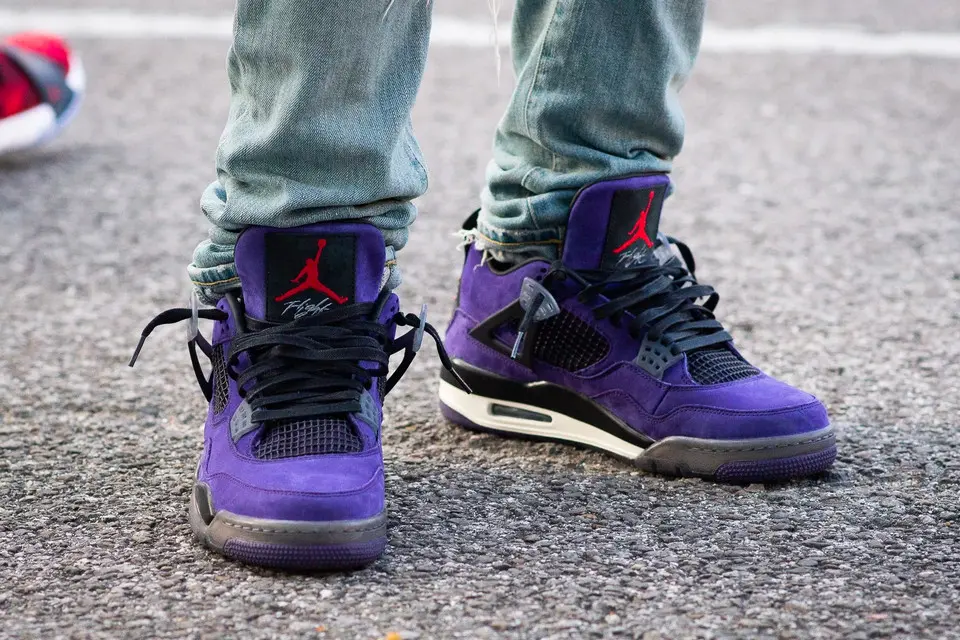 Giày Nike Air Jordan 4 Retro 'Canyon Purple' AQ9129-500 - Ảnh 6