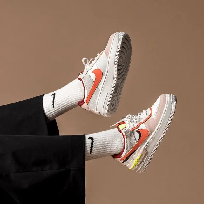 Giày Nike Wmns Air Force 1 Shadow 'Team Red Orange Pearl' CU8591-600 - Ảnh 8