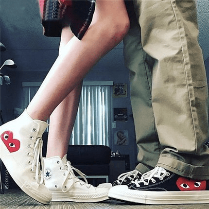 Giày Converse Comme Des Garçons x Chuck 70 Hi 'Play' 1CK709 - Ảnh 4