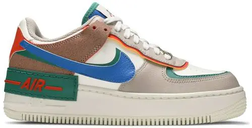 Giày Nike Wmns Air Force 1 Shadow 'Sail Signal Blue Green' CI0919-109