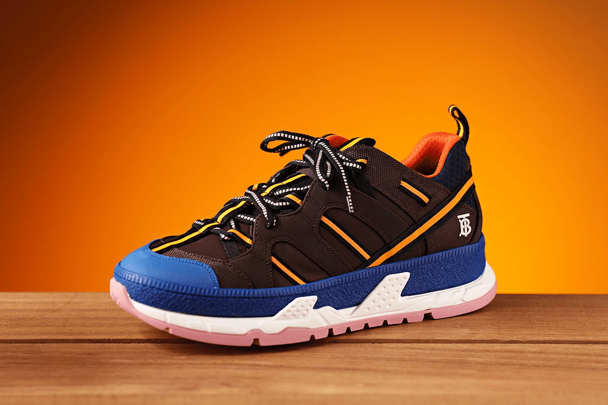 Giày Burberry Nylon Mesh Union 'Coffee Blue' 80156801 - Ảnh 6