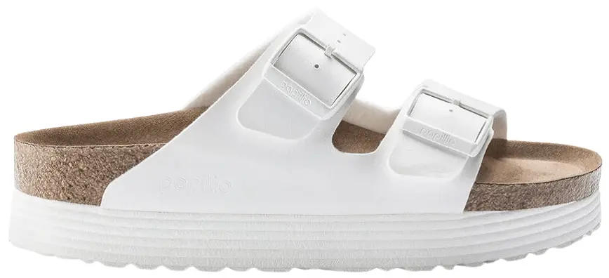 Dép Birkenstock Arizona Platform 'Vegan White' 1018581