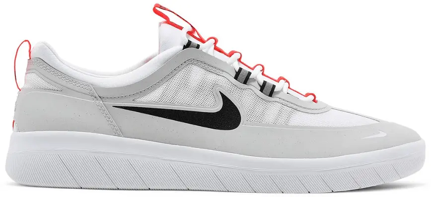 Giày Nike SB Nyjah Free 2 Neutral Grey Bright Crimson BV2078-007