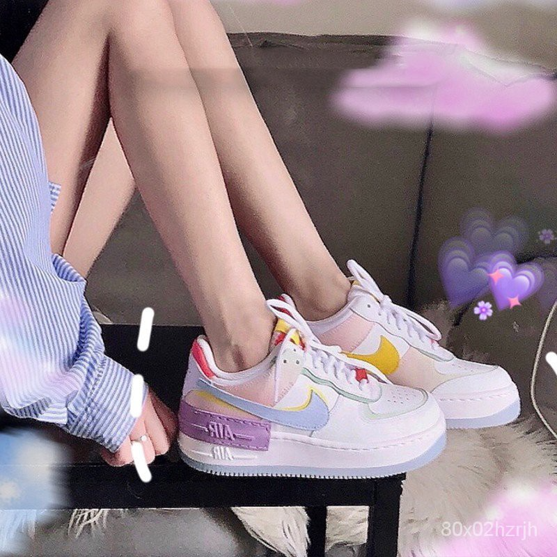 Giày Nike Wmns Air Force 1 Shadow 'White Hydrogen Blue' CW2630-141 - Ảnh 5