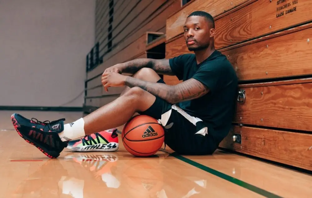 Giày Adidas Dame 6 'Black Red' EF9875 - Ảnh 4