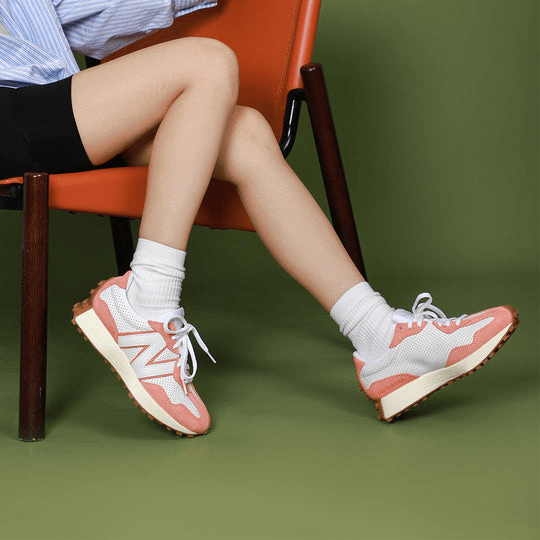 Giày New Balance 327 'Primary Pack White Paradise Pink' MS327PN - Ảnh 3