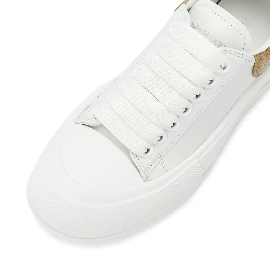 Alternative view of Giày Alexander Mcqueen Deck Plimsol 'White' 702047-WICEM-9053