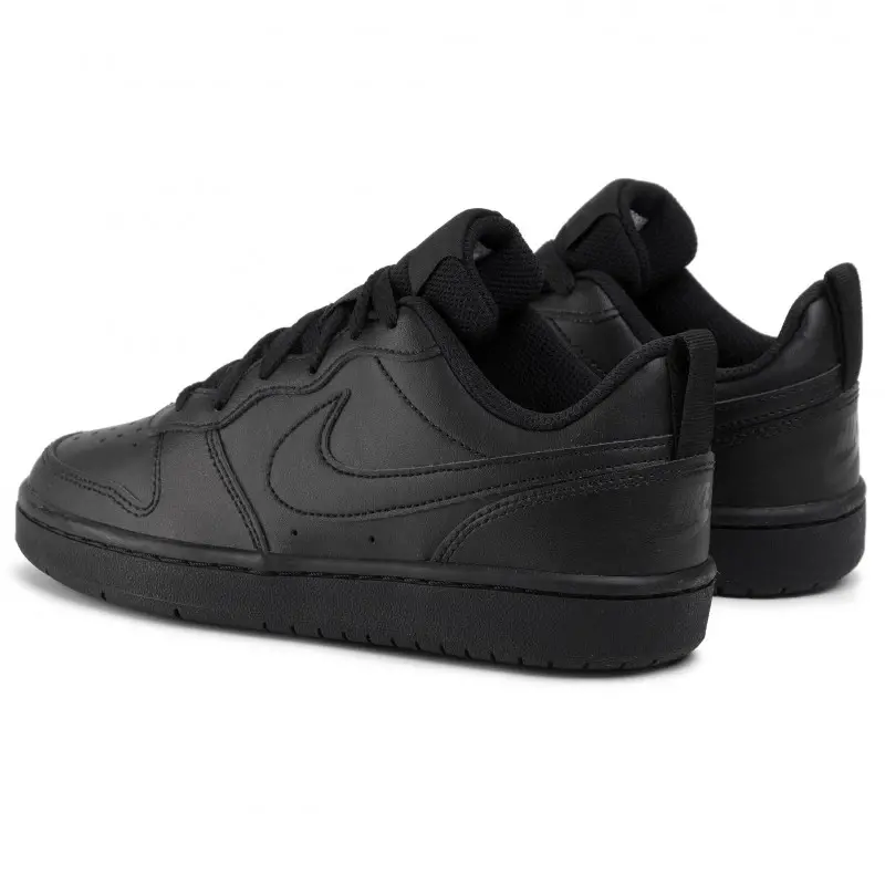 Giày Nike Court Borough Low 2 GS 'Triple Black' BQ5448-001 - Ảnh 3