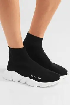 Giày Balenciaga Speed Trainer Mid 'Black' 458653-W05G0-1000 - Ảnh 3
