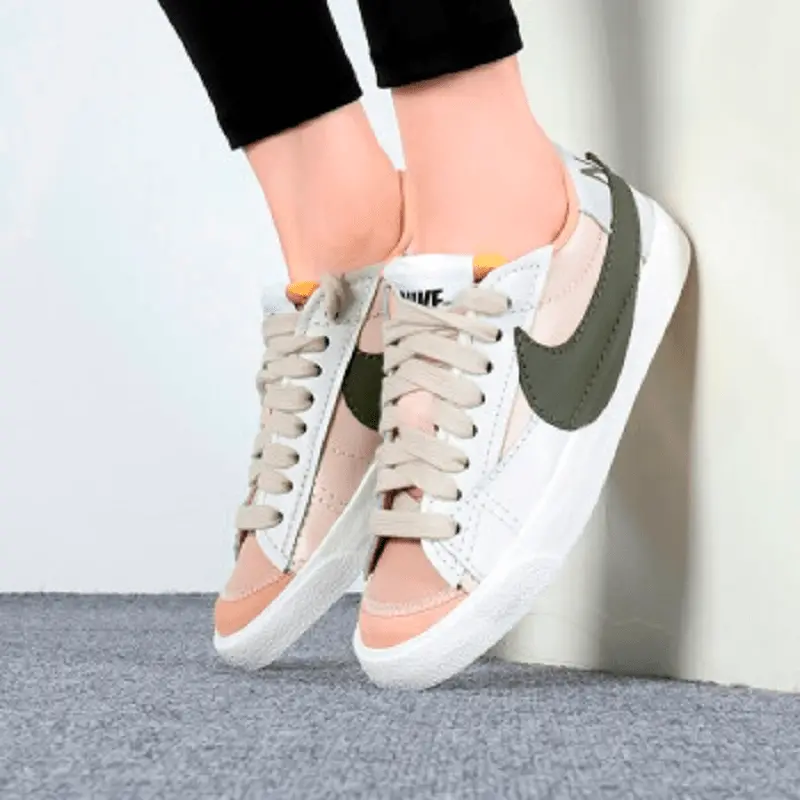 Giày Nike Blazer Low 77 Jumbo 'Sand Drift Medium Olive' DQ1470-105 - Ảnh 4