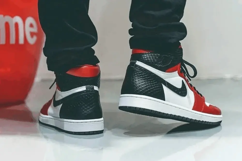 Giày Nike Jordan 1 Retro High Satin Snake Chicago (W) CD0461-601 - Ảnh 5