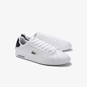 Alternative view of Giày Lacoste Grazie 2 SMA Leather White Black 740SMA0075-147