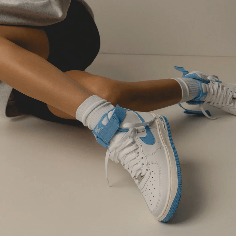 Giày Nike Air Force 1 High OG QS 'University White Blue' DX3805-100 - Ảnh 3