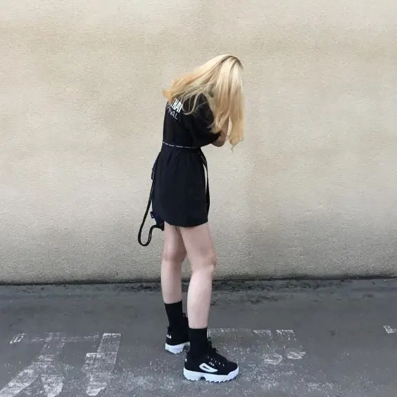 Alternative view of Giày Fila Disruptor 2 II Black White FS1HTA3083X