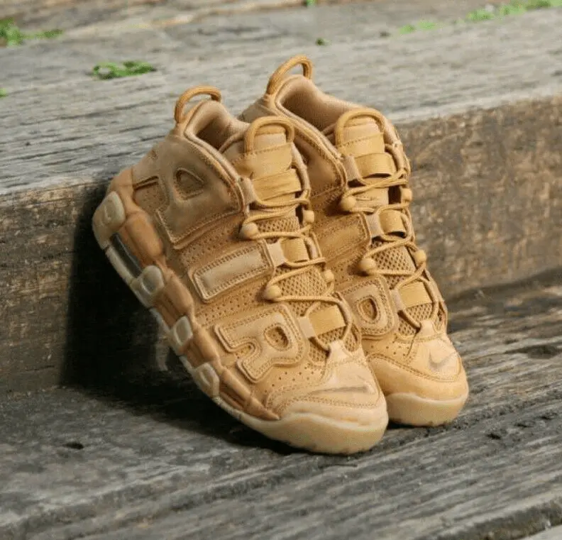 Giày Nike Air More Uptempo Flax (GS) 922845-200 - Ảnh 4