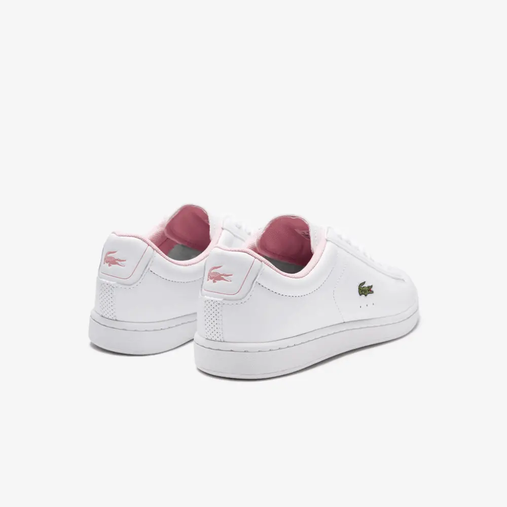 Giày Lacoste Carnaby Evo Leather and Synthetic Sneakers 'White Pink' 740SFA0037-1Y9 - Ảnh 4