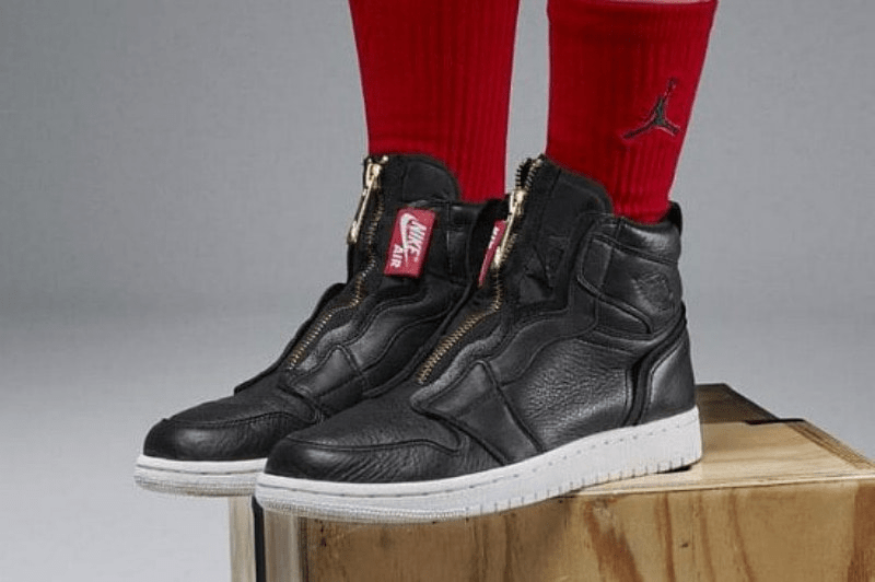 Giày Nike Air Jordan 1 Retro High Zip 'Black' AQ3742-016 - Ảnh 4