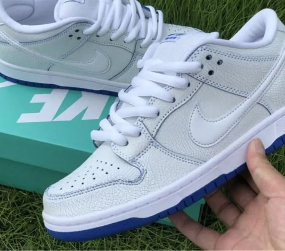 Giày Nike Dunk Low Premium SB 'Cracked Leather' CJ6884-100 - Ảnh 4